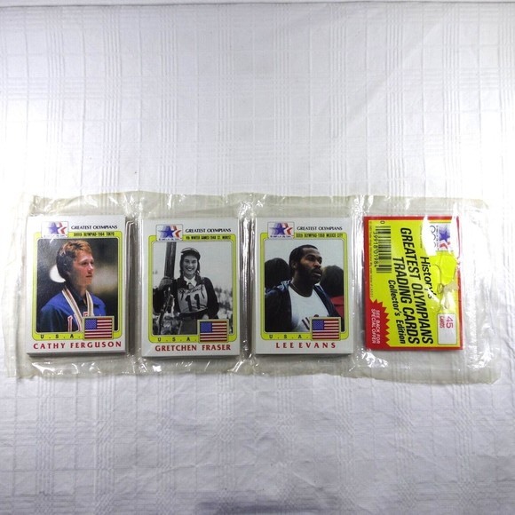 1983 Finder Image GREATEST OLYMPIANS Rack Pack Trading Cards Cathy Ferguson NIP - Picture 1 of 10